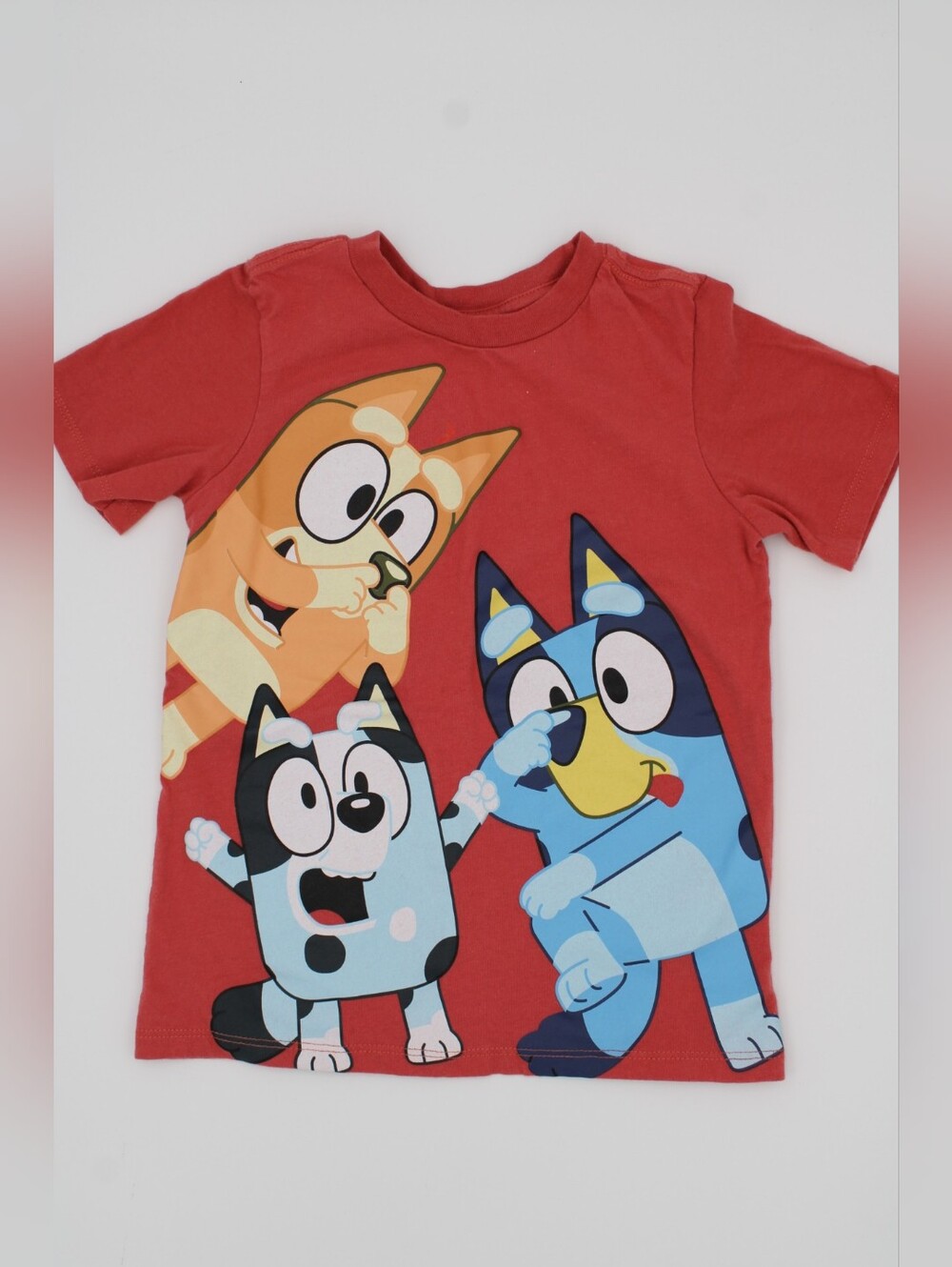 Bluey Graphic Tee Red Size 5T Toddler Boys